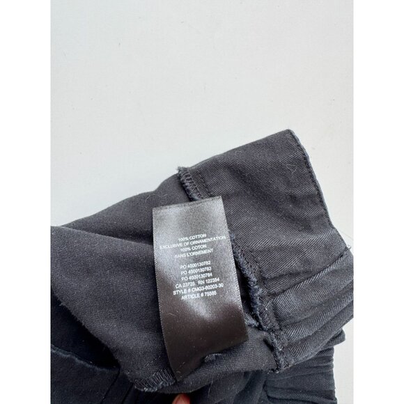 Aritzia TNA Black Cotton Twill High Rise Utility Cargo Shorts, Size M - Picture 8 of 13